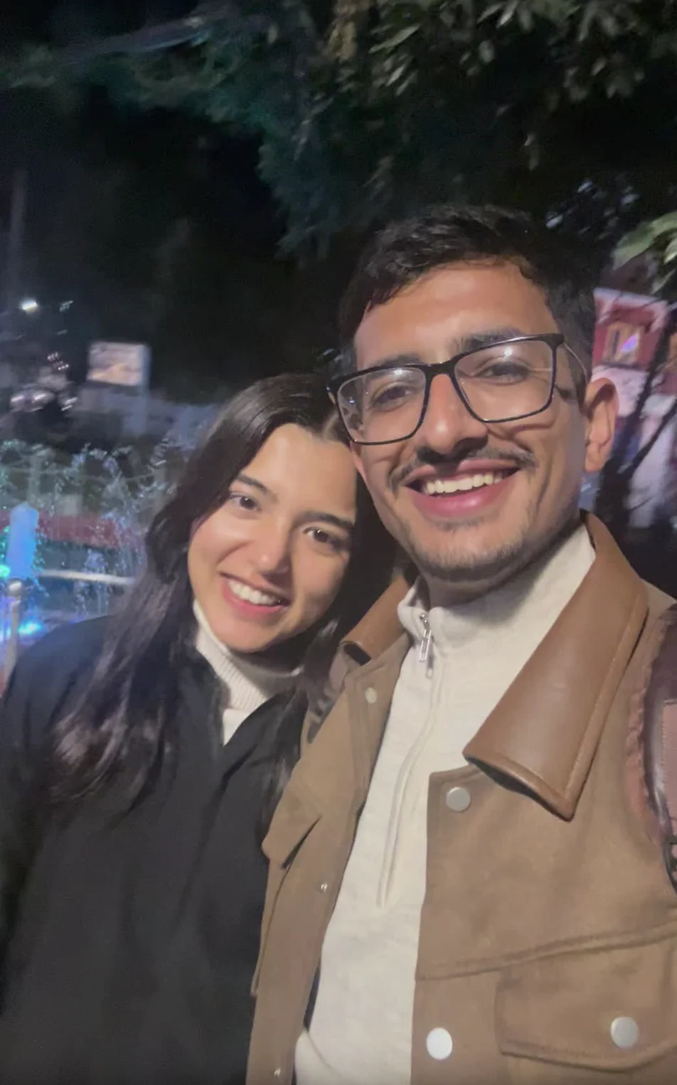 Couple photo of Sadhana and Yours Truly