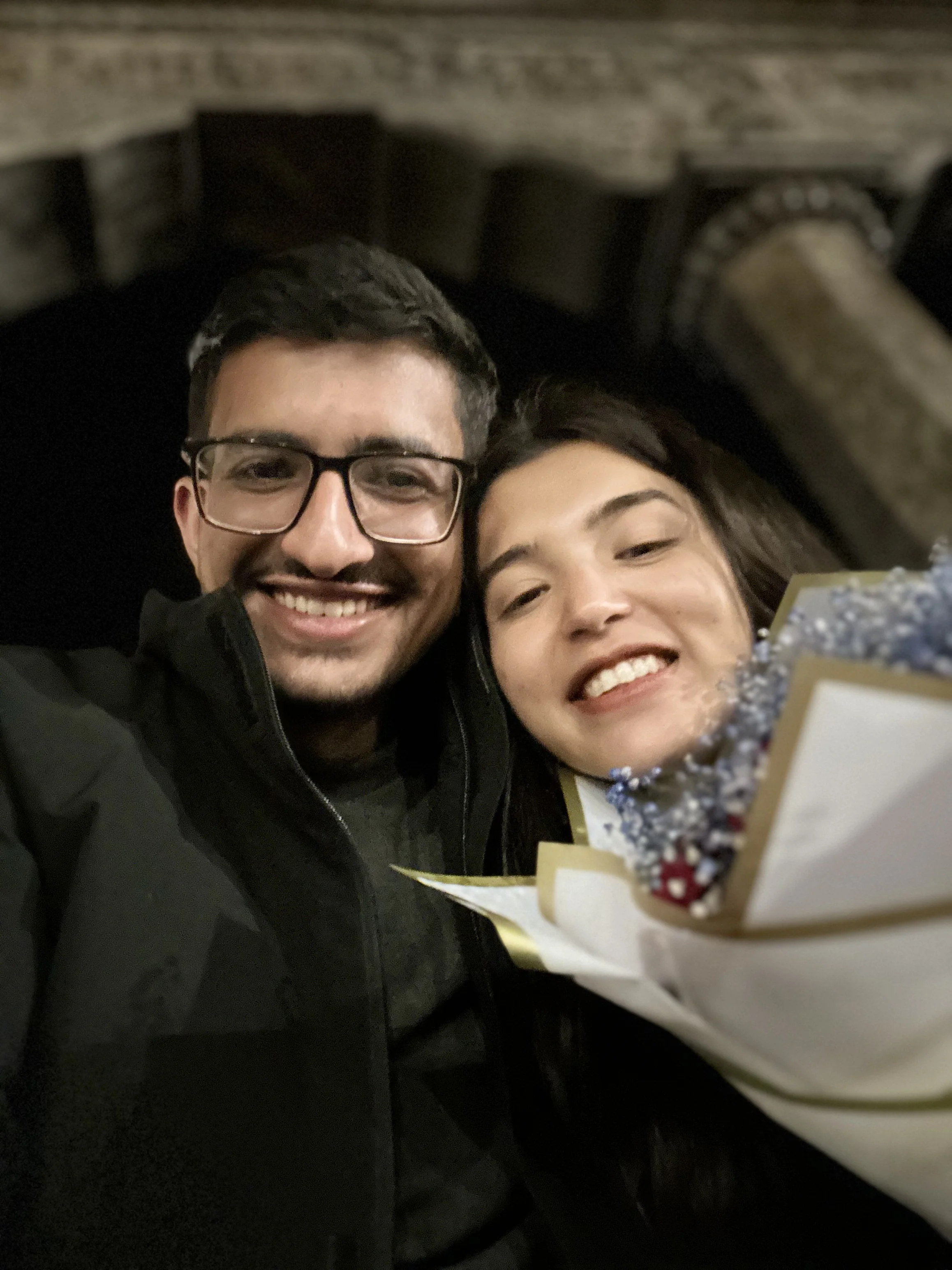 Couple photo of Sadhana and Yours Truly