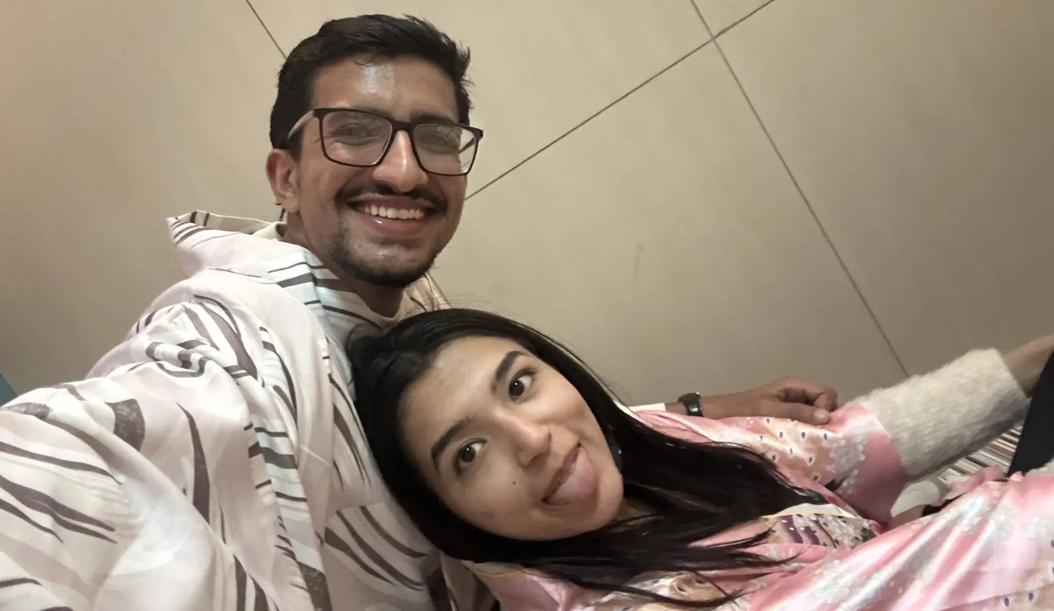 Couple photo of Sadhana and Yours Truly